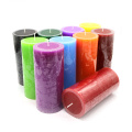 Classic pillar wax home decoration scented smokeless candle